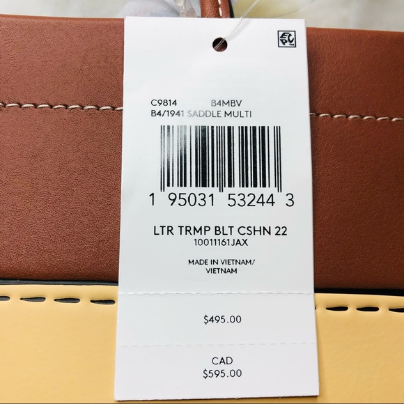 Coach Cashin C9814 Carry 22 Trompe L'oeil Print - Spring 2022 Runway Collection - Picture 14 of 14